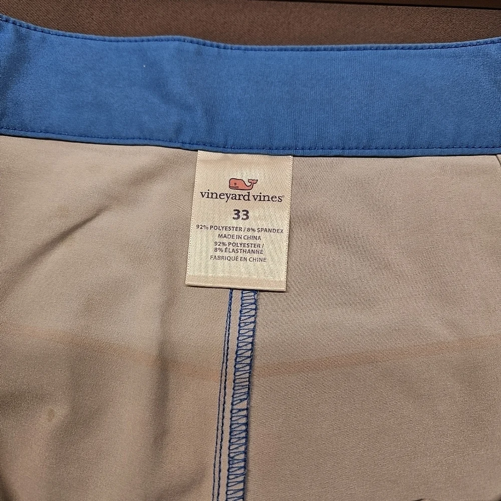 Vineyard Vines Board Shorts Adult 33 Blue Striped Swim Trunks Mens